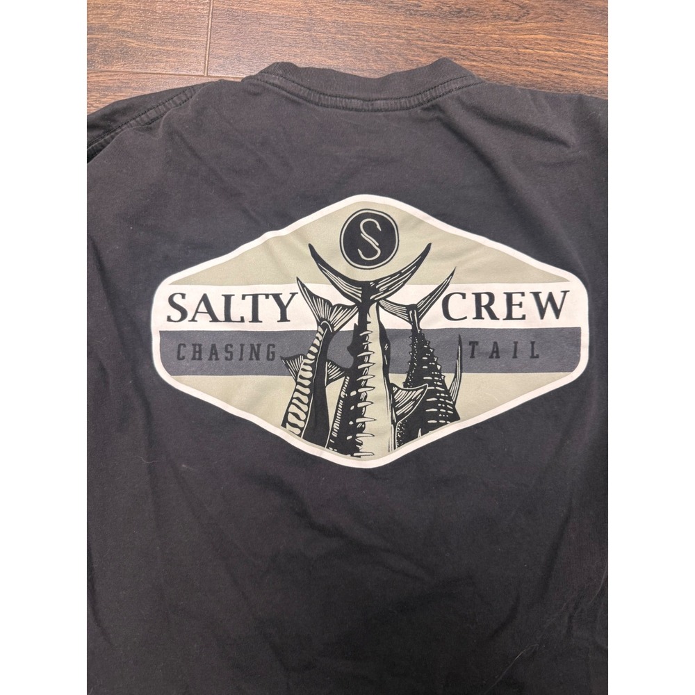 Salty Crew "Tailed" Classic Long Sleeve Tee - Black (Size Medium)